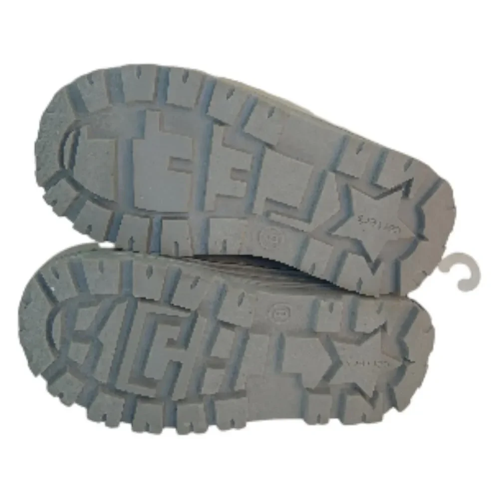 Carter's New w/Tags Girls Gray Glitter Lace Up Lined Boots - Size 8 Toddler
